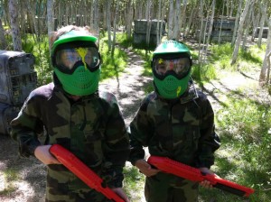 quint paintball enfant foret